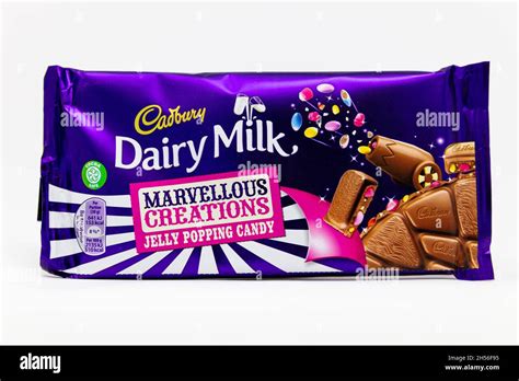 Cadbury Dairy Milk Marvellous Creations Jelly Popping Candy Bar Stock