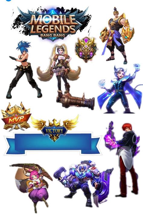 Mobile Legends Cake Topper Printables In 2021 Mobile Legends Mobile