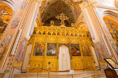 The Interior Of The Saint George Greek Orthodox Cathedral In Downtown