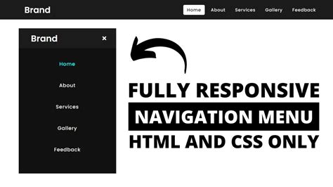 How To Create A Modern Responsive Navigation Bar With Html Css