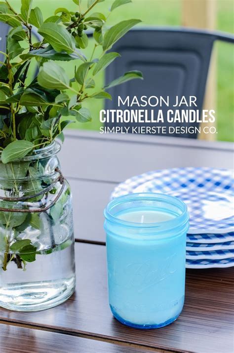 How To Make Farmhouse Style Mason Jar Citronella Candles