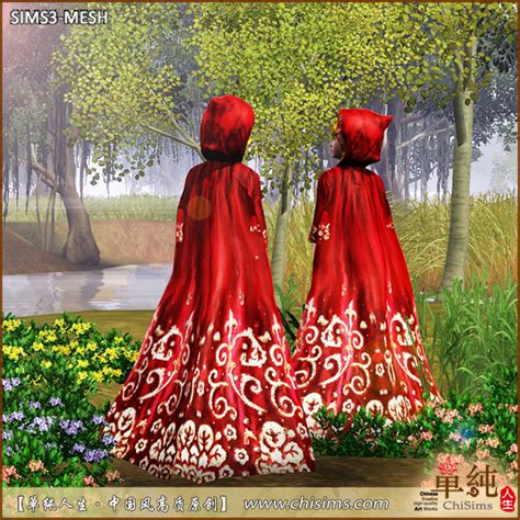 My Sims 3 Blog Little Red Riding Hood Cloak By Moirae