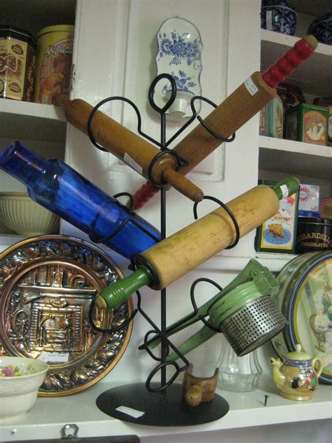 Roll Out A Useful Idea For Displaying Vintage Rolling Pins Note The