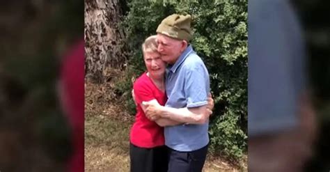 Brother And Sister Hold Onto Each Other Tightly After 80 Years Separated And Never Want To Let Go