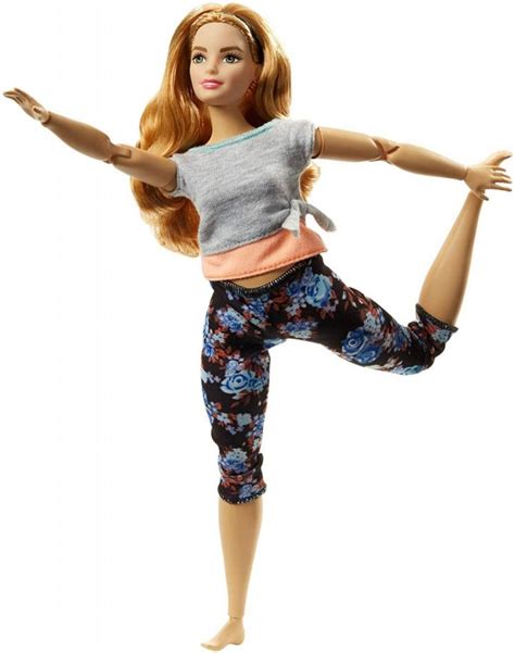 lalka barbie made to move fitness kwiecista ruchoma mattel ftg84 barbie lalki i bobasy dla