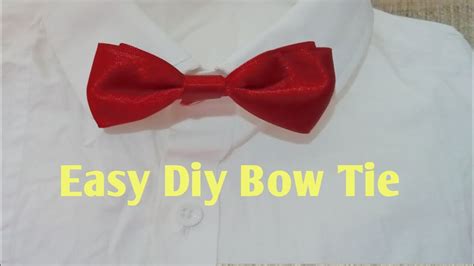 How To Make Easy Bow Tie In 4 Minutslittle Handmadesdiy Bow Youtube