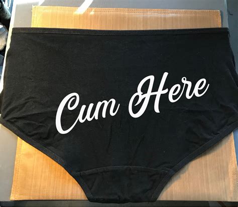 Cum Here Hipster Cut Underwear Etsy