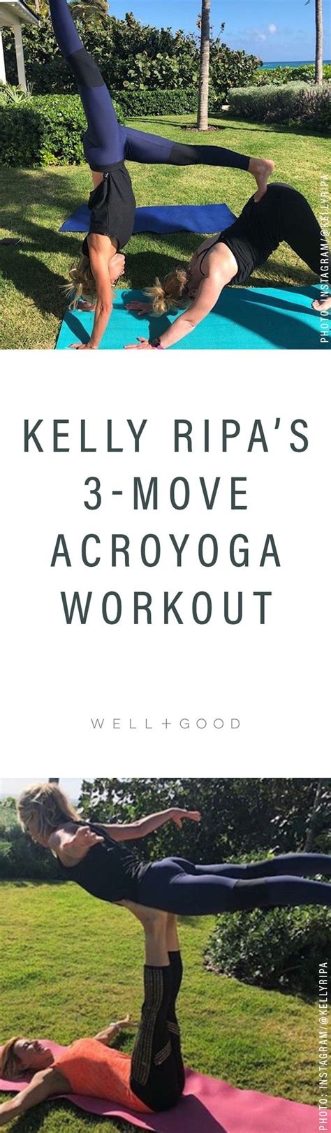 Kelly Ripas Acroyoga Workout Moves Kelly Ripa Yoga Challenge Workout