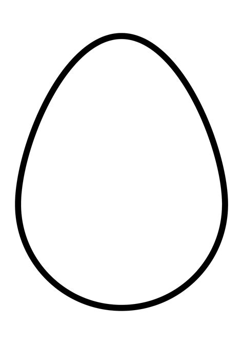 A4 Easter Egg Template Printable Printable Templates