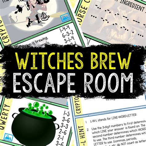 Halloween Escape Room For Kids Printable Party Game Etsy