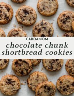 Cardamom Chocolate Chunk Shortbread Cookies Sunday Table
