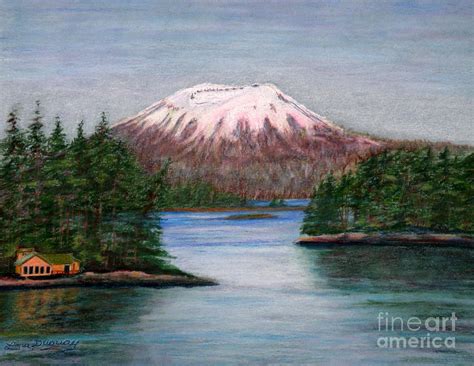 Mount Edgecumbe Alaska Drawing By Lora Duguay Pixels