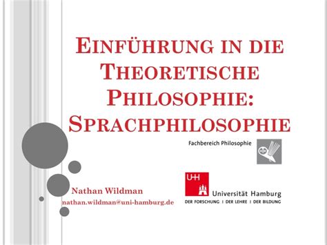 PPT Einführung in Theoretische Philosophie Sprachphilosophie