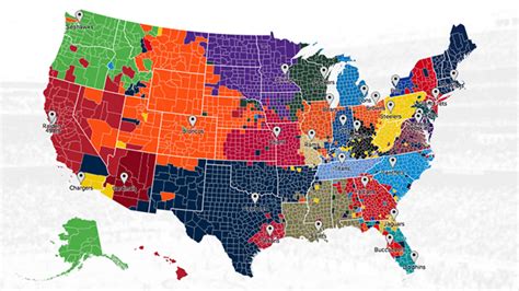 Map The Most Popular Nfl Teams Everywhere In America—according To