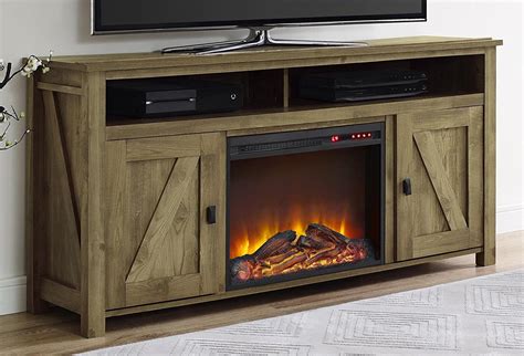 Mission Style Electric Fireplace Tv Stand Councilnet