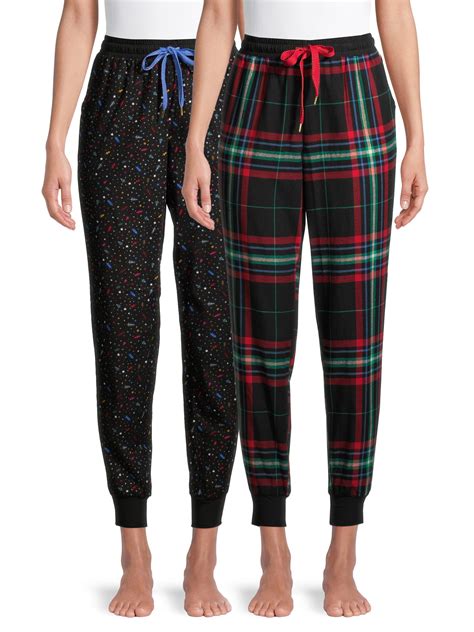 Secret Treasures Womens And Womens Plus Flannel Pajama Joggers 2 Pack