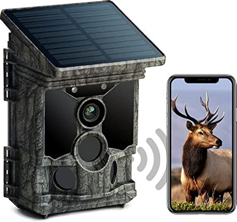 Voopeak Wildlife Camera Solar Powered Mp K Fps Wifi Bluetooth Trail Camera With Night