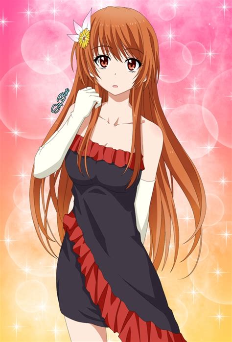 Slyblue Tachibana Marika Nisekoi 10s 1girl Blush Dress Elbow Gloves Female Focus Gloves