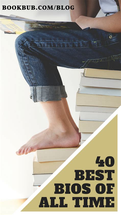 A Person Sitting On Top Of A Stack Of Books With The Title 40 Best