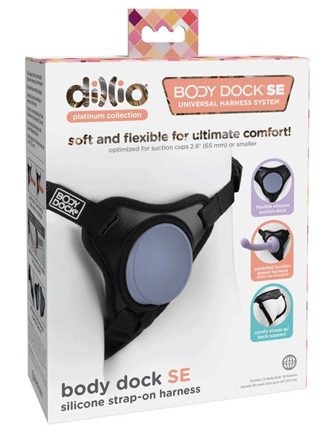 Pdbd103 27 Dillio Platinum Body Dock Se Universal Strap On Harness Black Honeys Place