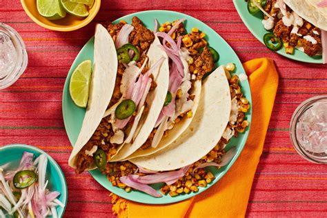 A blend of garlic, cilantro, chili powder, mayo, and cotija cheese in the. Mexican Pork and Street Corn Tacos with Chili-Lime Crema | Recipe | Hello fresh recipes