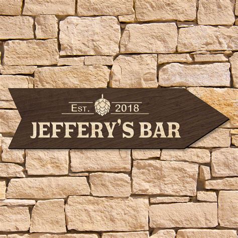 Hops This Way Personalized Bar Sign Signature Series