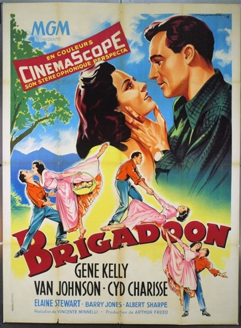 books and art brigadoon 1954 original french movie poster