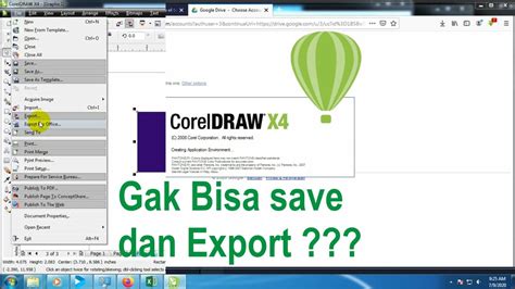 cara mengatasi corel draw x4 tidak bisa save dan export ...