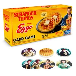 Once defeated, he'll drop the eggo, and you can pick it up. Hasbro Gaming Stranger Things Eggo Card Game: Amazon.co.uk: Toys & Games