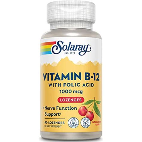 Solaray Vitamin B12 1000 Mcg Folsäure 90 Tabletten — Mi Farmacia Premium