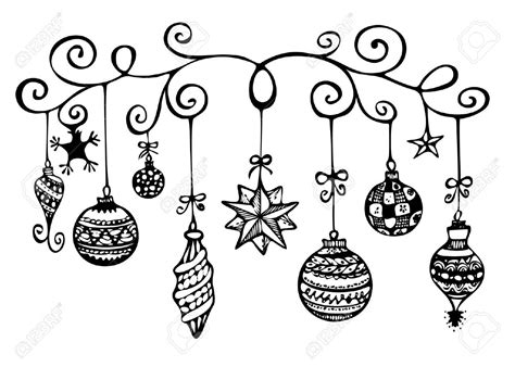 Black And White Christmas Ornaments Clipart 10 Free Cliparts Download