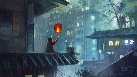 Rainy City Anime Wallpapers Top Free Rainy City Anime Backgrounds