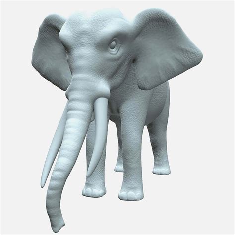 Elephant 3d Print Model By Max