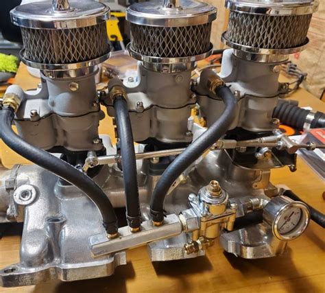 For Sale Weiand Fm 436 3x2 Intake And Holley 94 Carb Setup