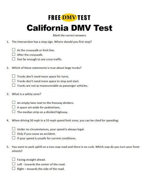 Driver permit test packages complete plus sample test; California Dmv Knowledge Test How Many Questions ...