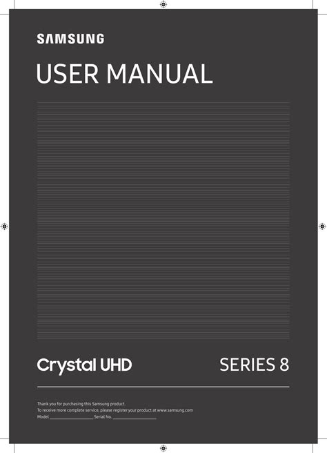 Samsung 55 Inch Tu8500 Crystal Uhd 4k Smart Tv 2020 User Manual Manualzz