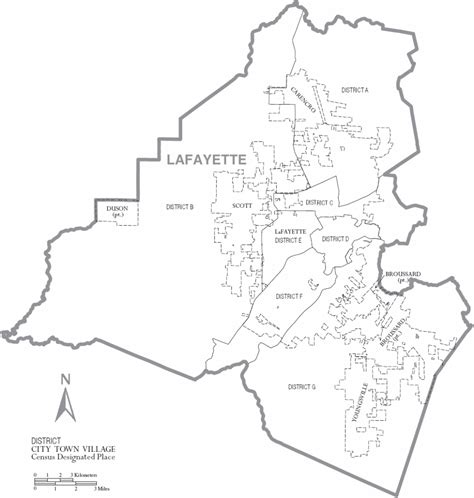 Printable Map Of Lafayette La