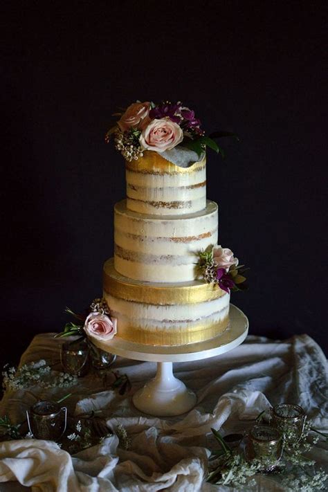 35 semi naked wedding cakes to make a statement weddingomania