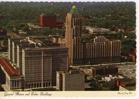6 detroit postcards chrome 1960s detroit motor city postcard