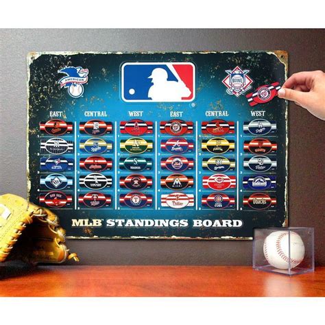 Mlb Magnetic Standings Board Magnets Chart ~ Officially Licensed ~ All