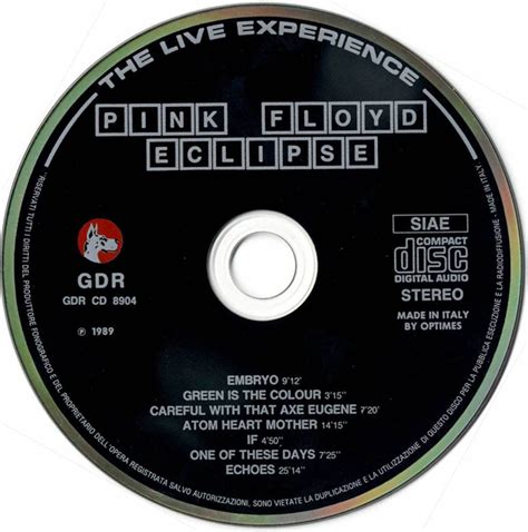 Pink Floyd Bootleg Pink Floyd Eclipse