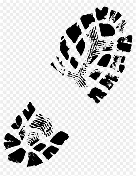 Boot Print Vector At Collection Of Boot Print Vector