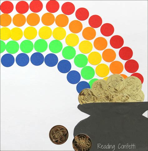 Easy Rainbow And Pot Of Gold Craft ~ Reading Confetti