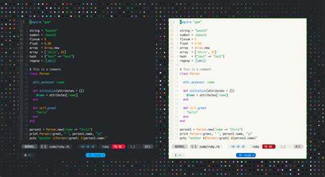 Humanoid Light And Dark Theme For Vim With Bright Colors Hope Some