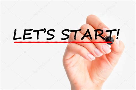 Lets Start Stock Photo By ©ai825 53328865