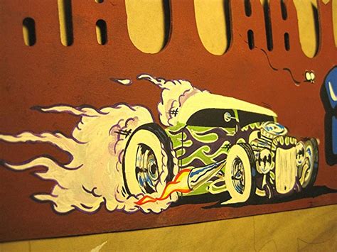 Retro Ratster Art Tiki Hot Rod Art Paradise Von Dutch Posca Rat Fink One Shot Paint Monster Art