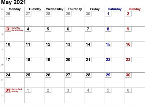 2021 Calendar With Week Numbers Free 365 Days Free Printable Calendar