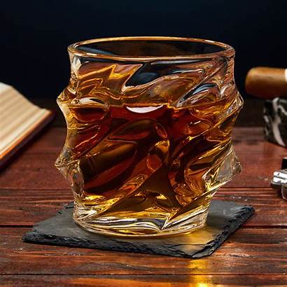 Glass Whiskey Sculpted Unique Glasses