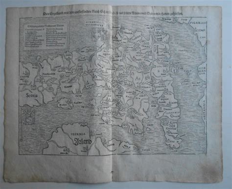 Europe Map Of Great Britain Sebastian Münster Catawiki