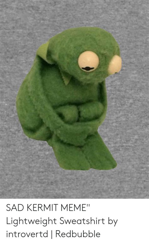 Sad Kermit Meme Plush